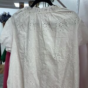 NWT White Eyelet Blouse